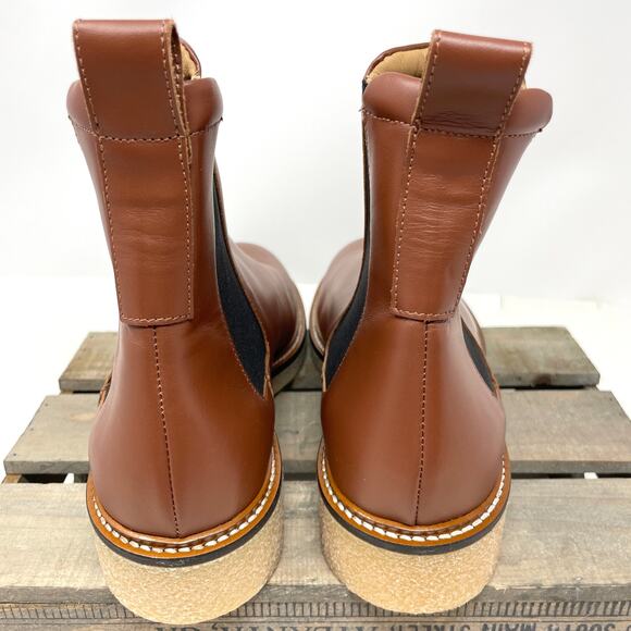 Everlane The Chelsea Boot In Leather Tobacco Brown Size 9.5 New - Picture 11 of 13